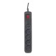 Activejet black power strip with cord ACJ COMBO 5G 1,5M/BEZP.AUTO/CZ ACP-5GN 1,5M CZ – Activejet Разклонители