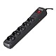 Activejet black power strip with cord ACJ COMBO 5G/5M/BEZP. AUTO/CZ ACP-5GN 5M CZ – Activejet Разклонители