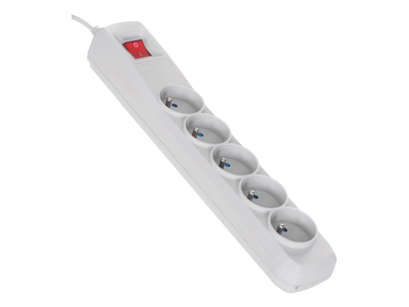 Activejet grey power strip with cord ACJ COMBO 5G/3M/BEZP. AUT/S ACP-5GN 3M SZ – Activejet Разклонители
