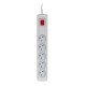 Activejet grey power strip with cord ACJ COMBO 5G/5M/BEZP. AUT/S ACP-5GN 5M SZ – Activejet Разклонители