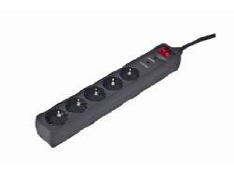 EnerGenie SPG5-C-15 surge protector Black 5 AC outlet(s) 250 V 4.5 m SPG5-C-15 – ENERGENIE Разклонители