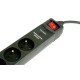 Gembird SPF5-C-10 surge protector Black 5 AC outlet(s) 250 V 3 m SPF5-C-10 – ENERGENIE Разклонители