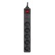 Gembird SPG5-C-10 surge protector Black 5 AC outlet(s) 250 V 3 m SPG5-C-10 – ENERGENIE Разклонители