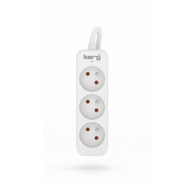 KERG power strip 3 sockets 1,5m 16A