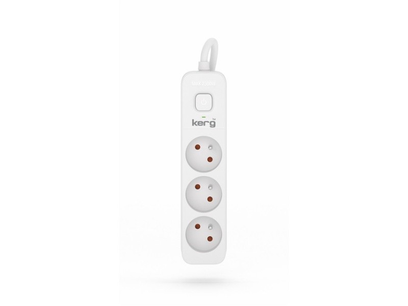 KERG power strip with switch 3 sockets 1.5m 10A M02375 –  Разклонители