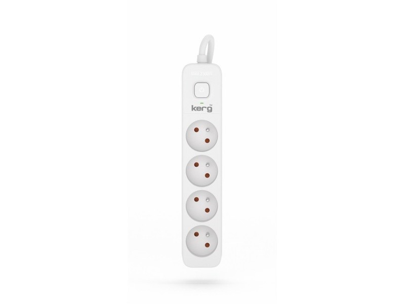 KERG power strip with switch 4 sockets 1.5m-16A M02395 –  Разклонители