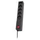 LESTAR 1966006356 power extension 3 m 230 AC outlet(s) Indoor Black ZX 510 G-A  K.:CZ 3,0M – Lestar Разклонители