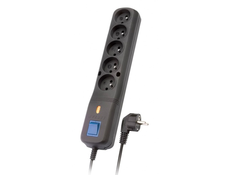 LESTAR LV 530W power extension 1.5 m 230 AC outlet(s) Indoor Black LV 530W 1,5m – Lestar Разклонители