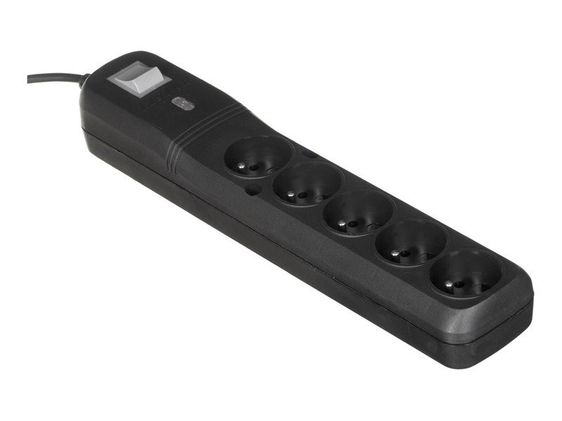 LESTAR LV530W 2,5M surge protector Black, Grey 5 AC outlet(s) 2.5 m LV530W 2,5m – Lestar Разклонители