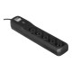 LESTAR LV530W 2,5M surge protector Black, Grey 5 AC outlet(s) 2.5 m LV530W 2,5m – Lestar Разклонители