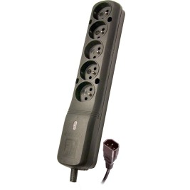 LESTAR LZ- 530 BW G-A K.:CZ 1,5M IEC320 power extension 1.5 m 5 AC outlet(s) Indoor Black