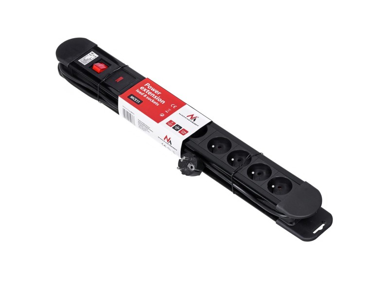 Maclean MCE11 power extension 1.5 m 8 AC outlet(s) Indoor Black MCE11 – Maclean Разклонители