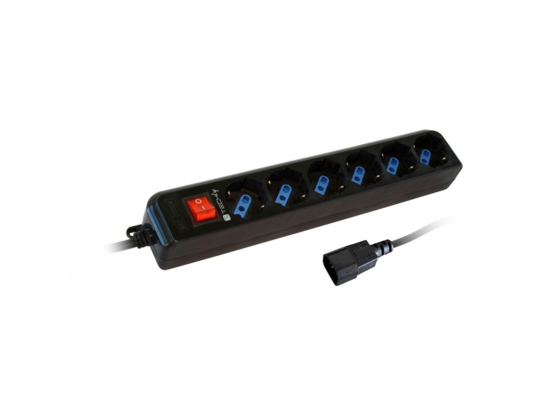 Techly Power Strip 6 Sockets Black with VDE Plug IUPS-PCP-6V 300145 – TECHly Разклонители