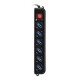 Techly Power Strip 6 Sockets Black with VDE Plug IUPS-PCP-6V 300145 – TECHly Разклонители