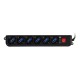Techly Power Strip 6 Sockets Black with VDE Plug IUPS-PCP-6V 300145 – TECHly Разклонители