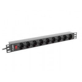 LANBERG RACK POWER STRIP 19" PDU 1U 9X SHUKO