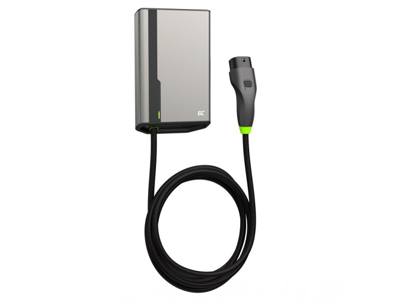 Green Cell EVGC021A2250 electric vehicle charging station Grey Aluminium Wall 3 Built-in display LED EVGC021A2250 – Green Cell Зареждане на електрически превозни средства