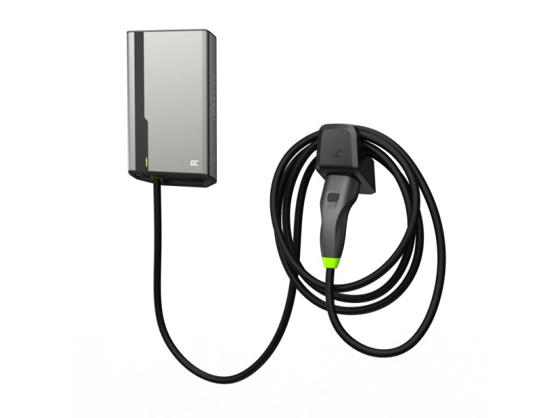 Green Cell EVGC021A2275 electric vehicle charging station Grey Aluminium Wall 3 Built-in display LED EVGC021A2275 – Green Cell Зареждане на електрически превозни средства