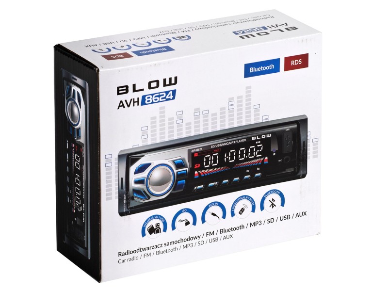 BLOW AVH-8624 radio Car Black AVH-8624 – BLOW Аудио плеъри