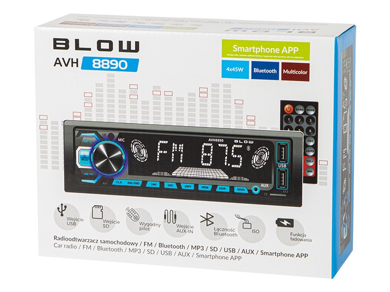BLOW AVH-8890 radio Car Black 78-281# – BLOW Аудио плеъри