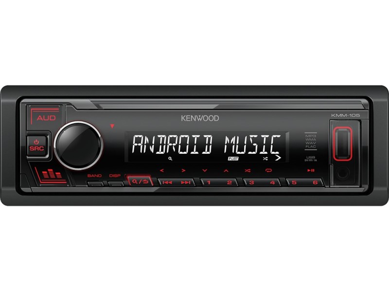 Kenwood KMM-105RY car media receiver Black 50 W KMM-105 RY – KENWOOD Аудио плеъри