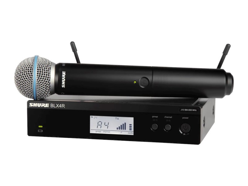 Shure BLX24RE/B58-H8E - wireless vocal system for rack mounting with Beta 58A microphone 010-04-763 – SHURE Професионални Микрофони