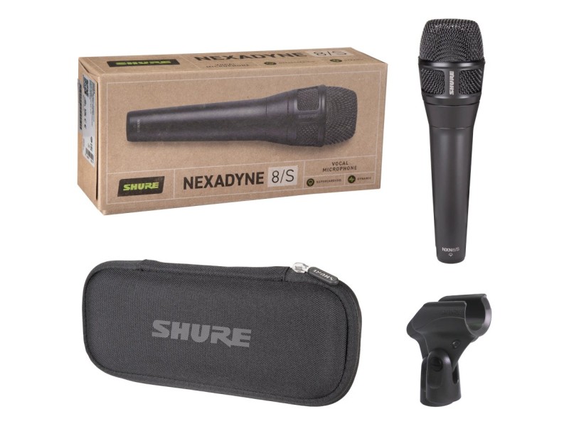 Shure Nexadyne™ 8/S - dynamic microphone, supercardioid with XLR connector, black 010-03-667 – SHURE Професионални Микрофони