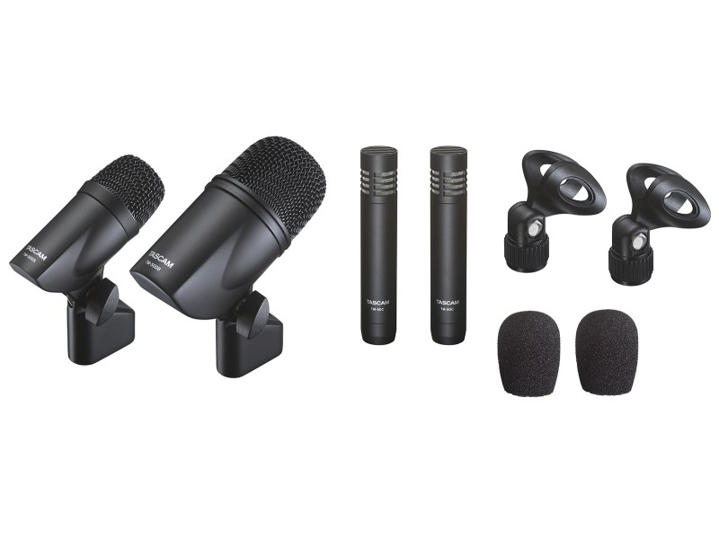 Tascam TM-DRUMS microphone Black Microphone set TM-DRUMS – TASCAM Професионални Микрофони