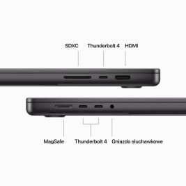 Apple MacBook Pro Apple M M3 Pro Laptop 41.1 cm (16.2") 36 GB 512 GB SSD Wi-Fi 6E (802.11ax) macOS Sonoma Black