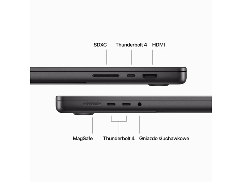 Apple MacBook Pro Apple M M3 Pro Laptop 41.1 cm (16.2) 36 GB 512 GB SSD Wi-Fi 6E (802.11ax) macOS Sonoma Black MRW23ZE/A – Apple Лаптопи