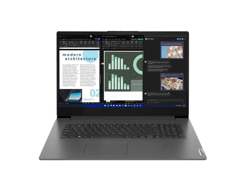 Lenovo V V17 Laptop 43.9 cm (17.3) Full HD Intel® Core™ i7 i7-1355U 16 GB DDR4-SDRAM 512 GB SSD Wi-Fi 6 (802.11ax) Windows 11 Pro Grey 83A20011PB – Lenovo Лаптопи