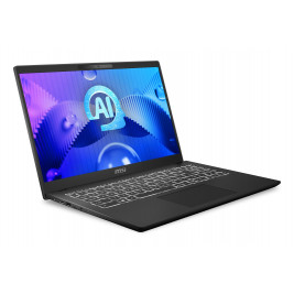 MSI Modern 15 H AI C1MG-210PL Intel Core Ultra 5 125H Laptop 39.6 cm (15.6") Full HD 16 GB DDR5-SDRAM 512 GB SSD Wi-Fi 6E (802.11ax) Windows 11 Home Black