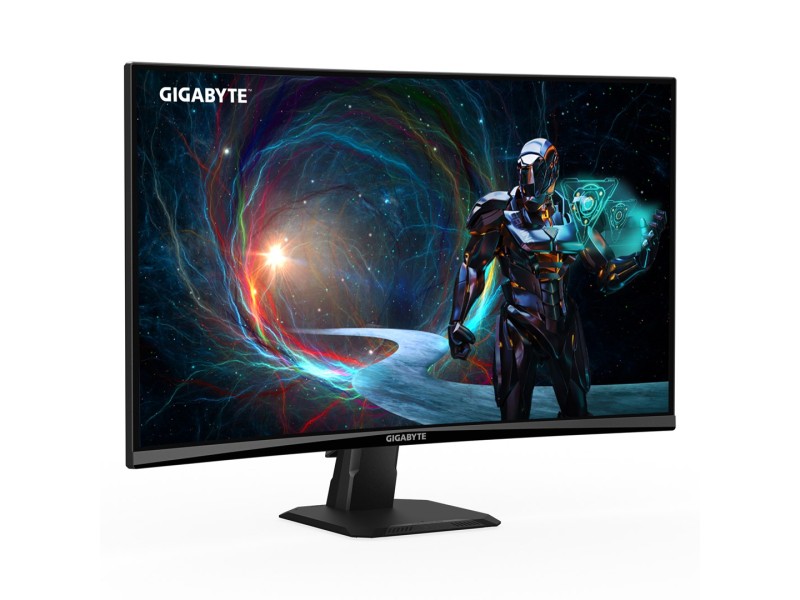 GIGABYTE GS27QCA 27 QHD Curved Gaming Monitor - 2560 x 1440, 180Hz, 1ms, 250 cd/m², FreeSync, HDR Ready, HDMI 2.0, Displayport 1.4 GS27QCA – GIGABYTE LCD & LED Монитори