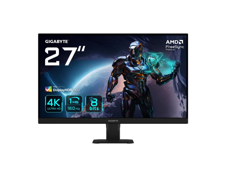 GIGABYTE GS27U 27 UHD Gaming Monitor - 3840 x 2160, 160Hz, 1ms, 350 cd/m², Display HDR400, HDMI 2.1, Displayport 1.4 GS27U – GIGABYTE LCD & LED Монитори