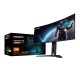 GIGABYTE MO34WQC2 34 OLED WQHD Curved Gaming Monitor - 3440 x 1440, 240Hz, 0.03ms, KVM, 250 cd/m², FreeSync Premium Pro, DisplayHDR True Black 400, HDMI 2.1, Displayport 1.4 MO34WQC2 – GIGABYTE LCD & LED Монитори