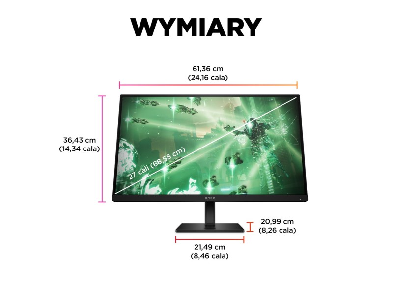 HP OMEN by HP 27q computer monitor 68.6 cm (27) 2560 x 1440 pixels Quad HD Black 780H4E9#ABB – Hewlett-Packard LCD & LED Монитори