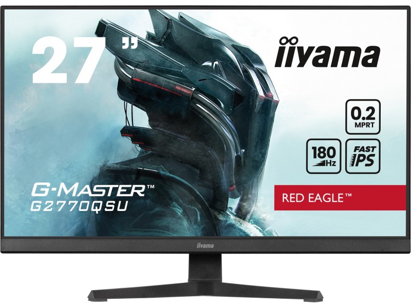 iiyama G-MASTER G2770QSU-B6 computer monitor 68.6 cm (27) 2560 x 1440 pixels Wide Quad HD LED Black G2770QSU-B6 – IIYAMA LCD & LED Монитори