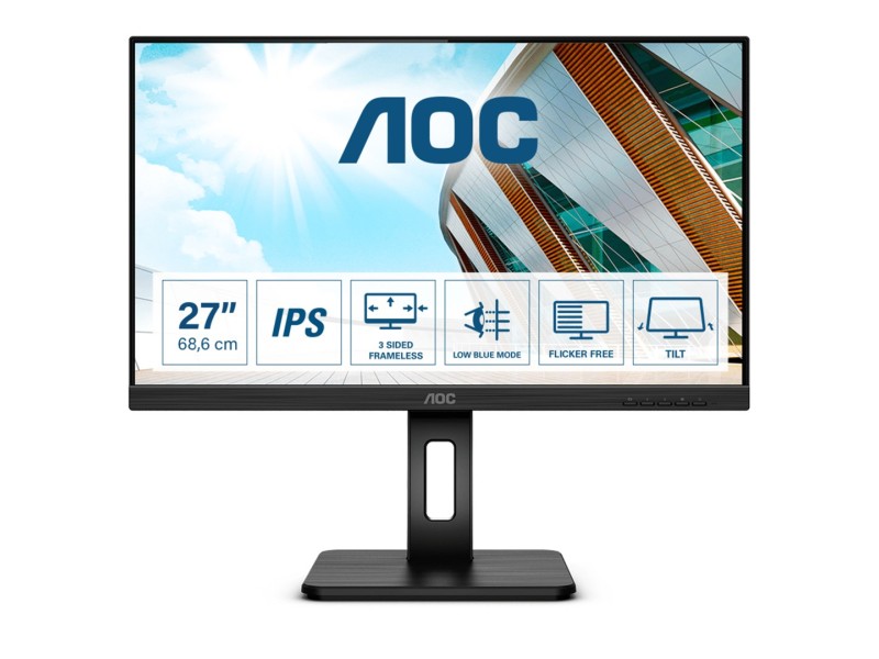 AOC 27P2Q LED display 68.6 cm (27) 1920 x 1080 pixels Full HD Black 27P2Q – AOC LCD & LED Монитори