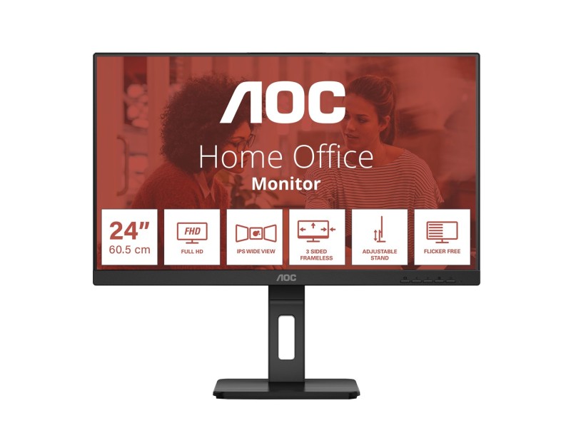 AOC E3 24E3QAF computer monitor 61 cm (24) 1920 x 1080 pixels Black 24E3QAF – AOC LCD & LED Монитори