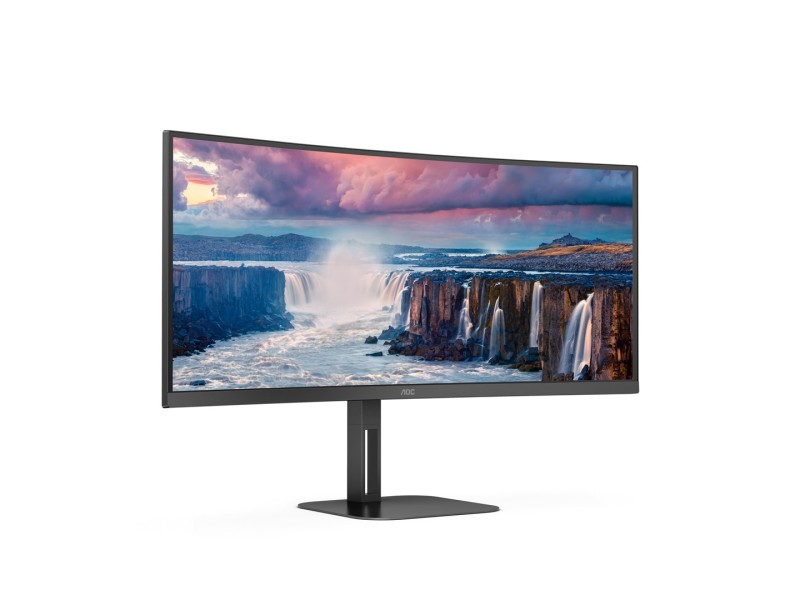 AOC V5 CU34V5C/BK LED display 86.4 cm (34) 3440 x 1440 pixels Wide Quad HD Black CU34V5C/BK – AOC LCD & LED Монитори