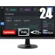 Lenovo D24-40 60.5 cm (23.8) 1920 x 1080 pixels Full HD LED Black 67A2KAC6EU – Lenovo LCD & LED Монитори
