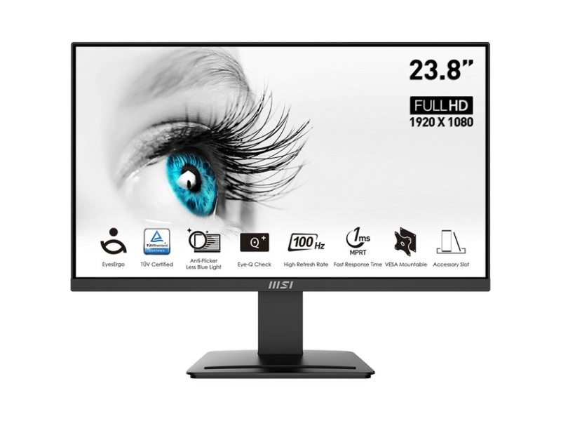MSI Pro MP2412 computer monitor 60.5 cm (23.8) 1920 x 1080 pixels Full HD LCD Black PRO MP2412 – MSI  LCD & LED Монитори
