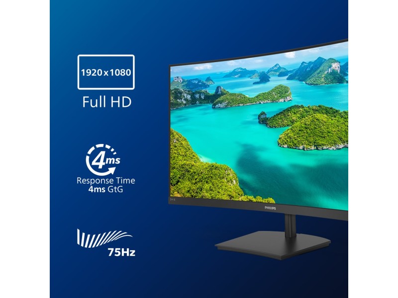 Philips E Line 241E1SCA/00 computer monitor 59.9 cm (23.6) 1920 x 1080 pixels Full HD LCD Black 241E1SCA/00 – Philips LCD & LED Монитори