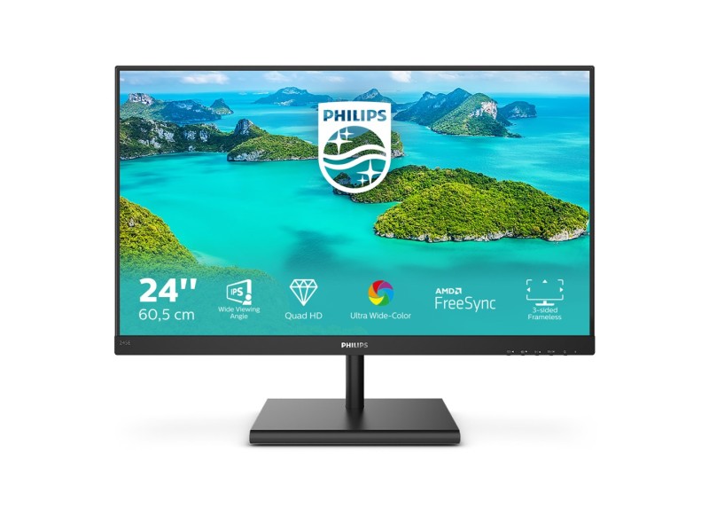 Philips E Line 245E1S/00 LED display 60.5 cm (23.8) 2560 x 1440 pixels 2K Ultra HD LCD Black 245E1S/00 – Philips LCD & LED Монитори