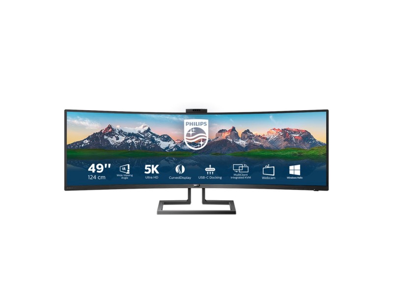 Philips P Line 32:9 SuperWide curved LCD display 499P9H/00 499P9H/00 – Philips LCD & LED Монитори