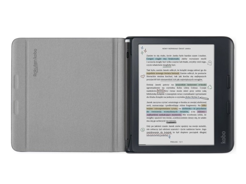 Etui Kobo Libra Colour Notebook SleepCover Case Black N428-AC-BK-N-PU – KOBO eBook аксесоари