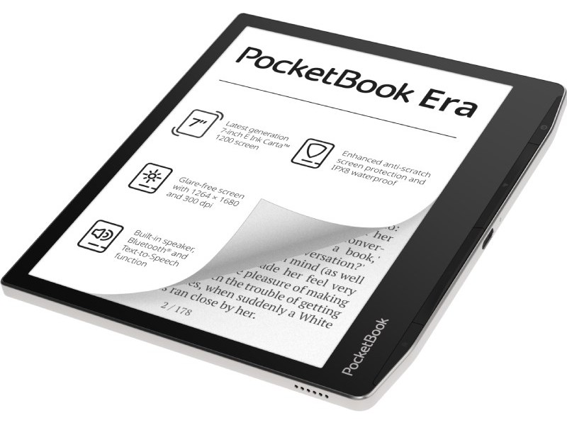 PocketBook 700 Era Silver e-book reader Touchscreen 16 GB Black, Silver PB700-U-16-WW – POCKETBOOK eBook четци