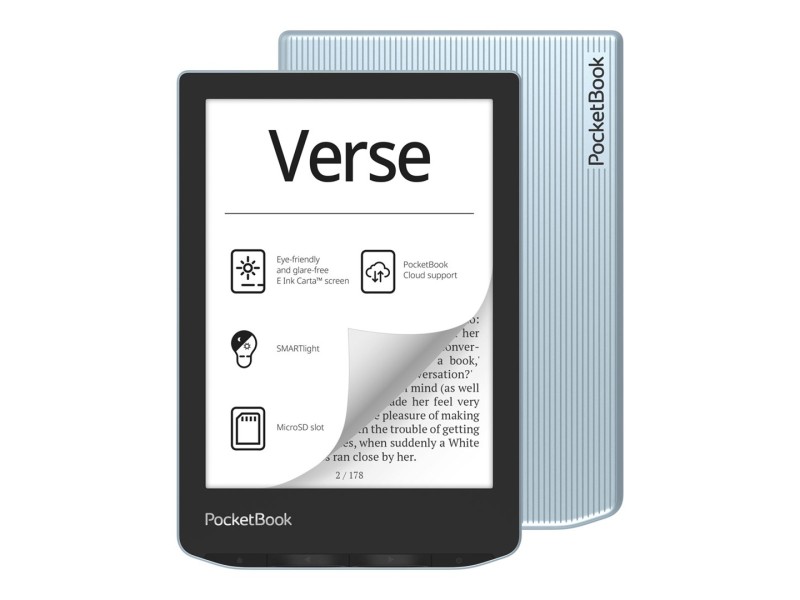 PocketBook Verse reader (629) light blue PB629-2-WW – POCKETBOOK eBook четци