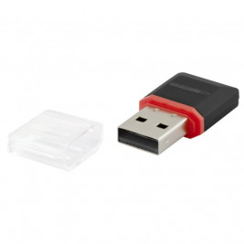 Esperanza EA134K четец на карти Черен,Сребърен,Прозрачен USB 2.0