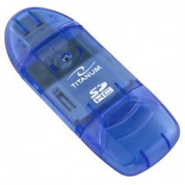 TITANUM TA101B четец на карти Blue USB 2.0